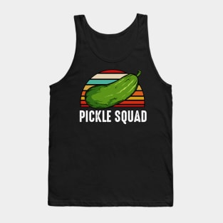 Pickle - Pickle Squad - Retro Style Vintage Cucumber Tank Top